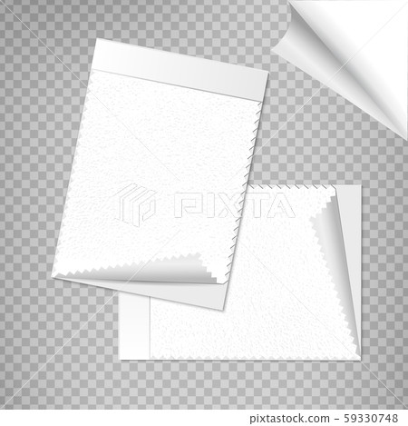 Two Fashion Samples swatches. Vector Realistic Mockup with Blank Copy Space 59330748