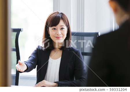 Interview job hunting business woman office 59331204