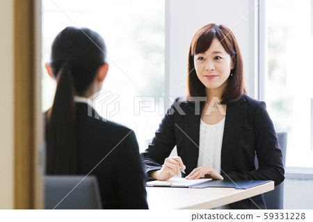 Interview job hunting business woman office 59331228