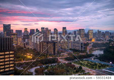 Tokyo cityscape in Japan overlooking Kasumigaseki's government district Tokyo cityscape in Japan overlooking Kasumigaseki's government district 59331484