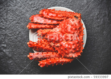 Alaskan King Crab Cooked steam or Boiled seafood Alaskan King Crab Cooked steam or Boiled seafood 59333997