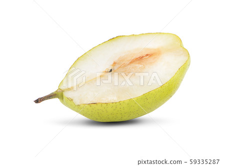 Chinese fragrant pear isolated on white background 59335287