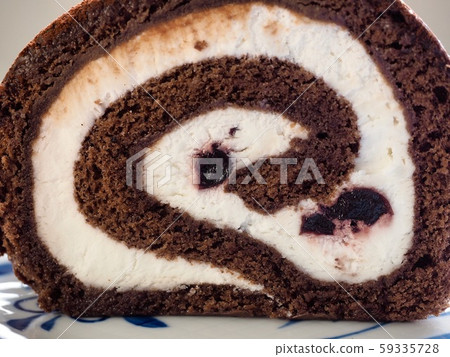 Homemade Cream Roll Cake 59335728