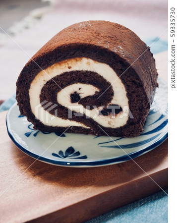 Homemade Cream Roll Cake 59335730