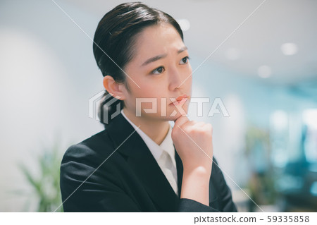 contemplation, business woman, think 59335858