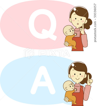q&a, female, females - Stock Illustration [59336057] - PIXTA
