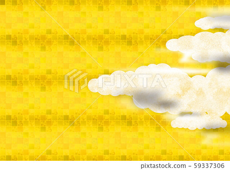 Background: checkered pattern simple gold gold cloud cloud cloudy 59337306