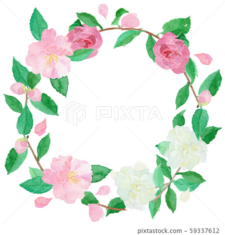 薩贊卡花圈水彩 59337612