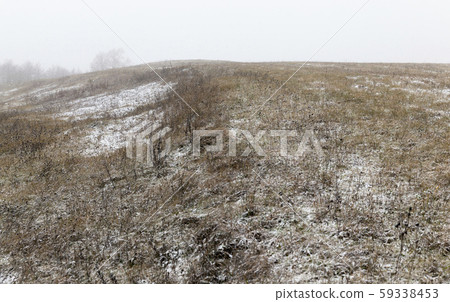 snow covered agricultural field 59338453