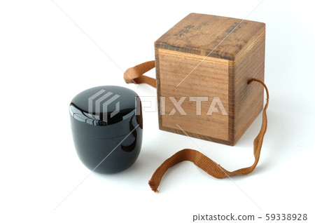 Black lacquer casket and paulownia box 59338928