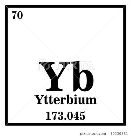 Ytterbium Periodic Table of the Elements Vector Ytterbium Periodic Table of the Elements Vector 59339881