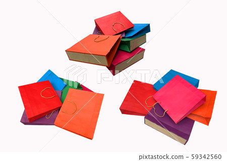 Close up Colorful shopping bag 59342560