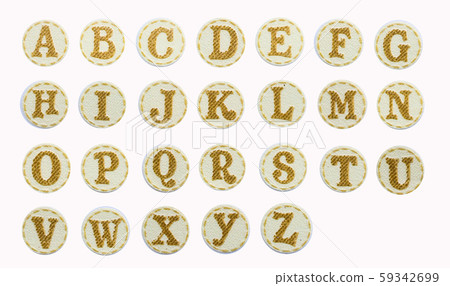 Alphabet isolated on white use for learn 59342699