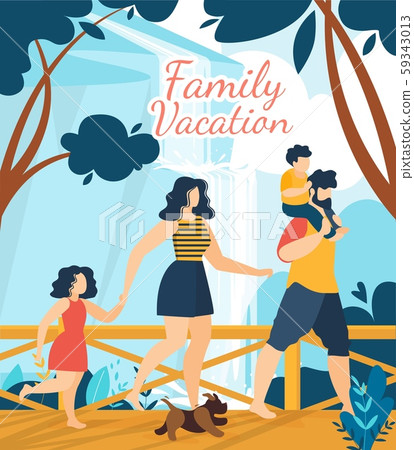 Family Vacation Tropical Resort Lettering Poster Family Vacation Tropical Resort Lettering Poster 59343013