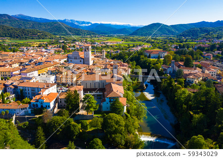 Aerial view of Cividale del Friuli, Italy Aerial view of Cividale del Friuli, Italy 59343029
