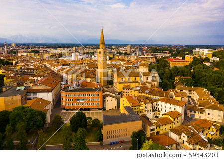 Picturesque top view of city Pordenone. Italy 59343201