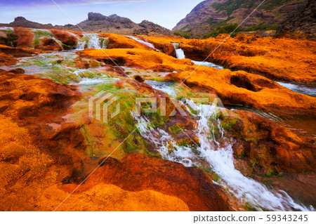 View of Agrio river near Salto del Agrio waterfall View of Agrio river near Salto del Agrio waterfall 59343245