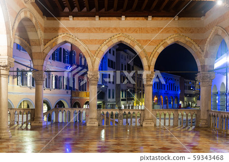 Arched gallery of Udine town hall on Piazza Liberta 59343468