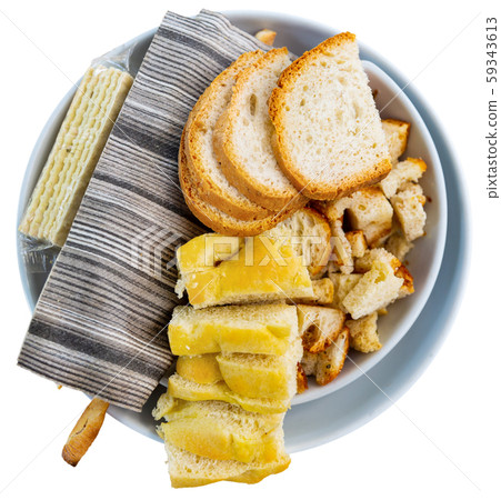 Italian bread plate - different types of bread 59343613