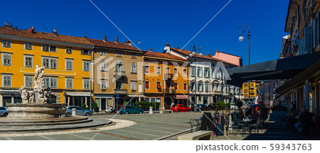 Victory Square with Neptune Fountain, Gorizia, Italy 59343763