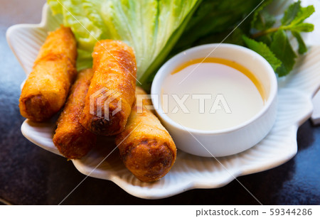 Deep-fried rolls Nems 59344286