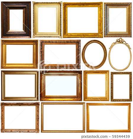 Picture frames isolated on white background 59344439