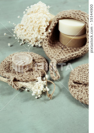 Eco-friendly cleaning kit Organic soap jute washcloth. Zero waste, plastic-free Eco-friendly cleaning kit Organic soap jute washcloth. Zero waste, plastic-free 59344900