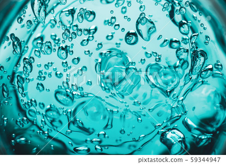 Water blue gel balls. Polymer gel. Silica gel. Balls of blue hydrogel. Crystal liquid ball with Water blue gel balls. Polymer gel. Silica gel. Balls of blue hydrogel. Crystal liquid ball with 59344947