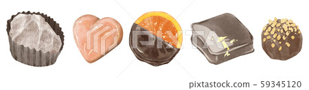 Chocolate handwritten illustration 59345120