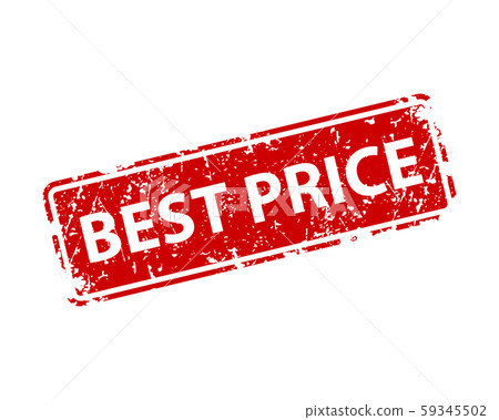 Best price sign sticker. Stamp vector texture. 59345502