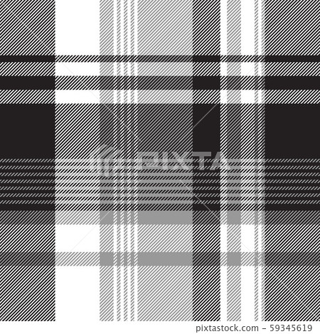 Grayscale black white check plaid seamless pattern Grayscale black white check plaid seamless pattern 59345619
