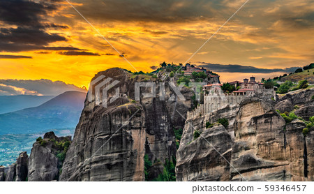 Monasteries of Varlaam and Transfiguration of Christ at Meteora in Greece 59346457