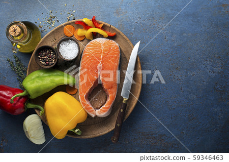 Salmon steak 59346463