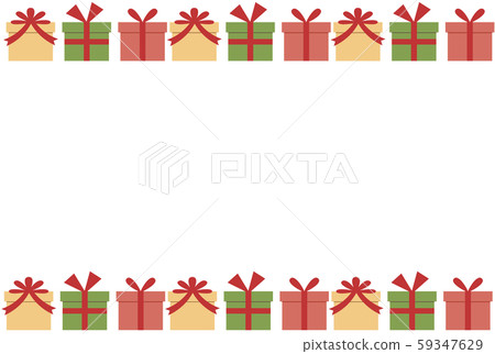 Present box christmas frame 59347629