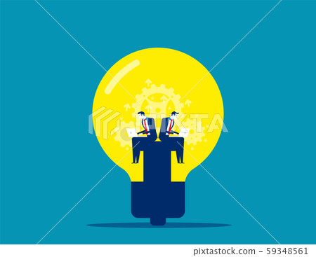 Business creativity ideas. Concept business vector - Stock Illustration ...