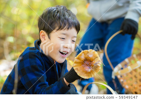 Autumn enjoying mushroom picking Autumn enjoying mushroom picking 59349147
