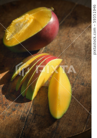Fresh Mango Fruit On Table 59351946