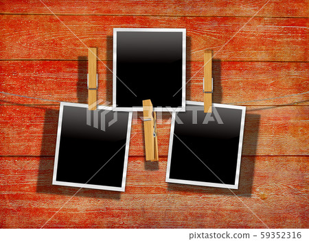 Old Film Frame over Wood Old Film Frame over Wood 59352316