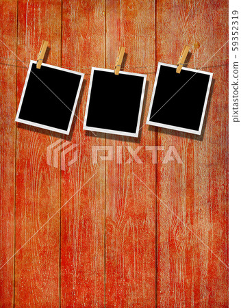 Old Film Frame over Wood Old Film Frame over Wood 59352319