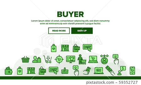 Collection Buyer Elements Signs Icons Set Vector Collection Buyer Elements Signs Icons Set Vector 59352727