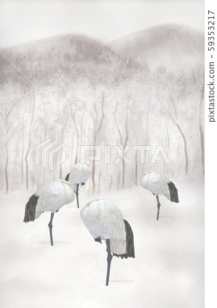 Frozen crane 5 59353217