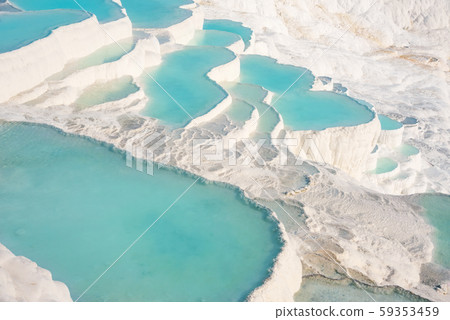Pamukkale, natural pool with blue water, Turkey 59353459