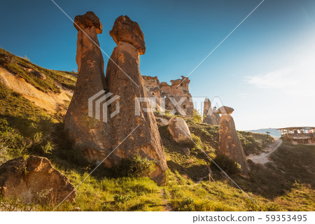 Goreme National Park and Rock Sites of Cappadocia, volcanic landscape 59353495
