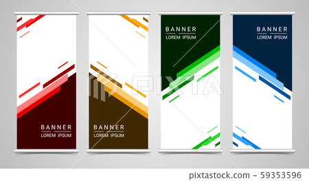 Abstract corporate business roll up template, vector illustration Abstract corporate business roll up template, vector illustration 59353596