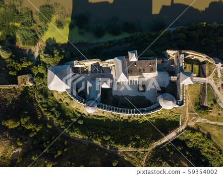 Medieval fortress in the Khotyn town West Ukraine. 59354002