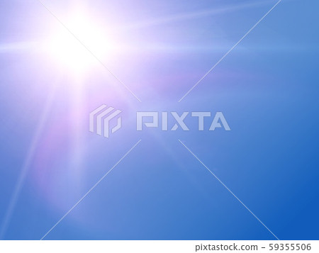 Bright sunlight on a blue and pink background 59355506