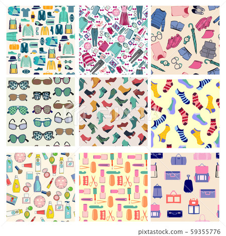 big set of fashion clothes and accessories big set of fashion clothes and accessories 59355776
