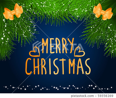Merry Christmas Caption, Greeting Holiday Postcard 59356169