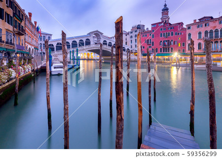 Venice. Grand Canal at sunset. Venice. Grand Canal at sunset. 59356299