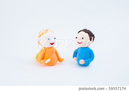 Handmade paper clay dolls Communication with foreigners in English conversation classes and international exchange Handmade paper clay dolls Communication with foreigners in English conversation classes and international exchange 59357174